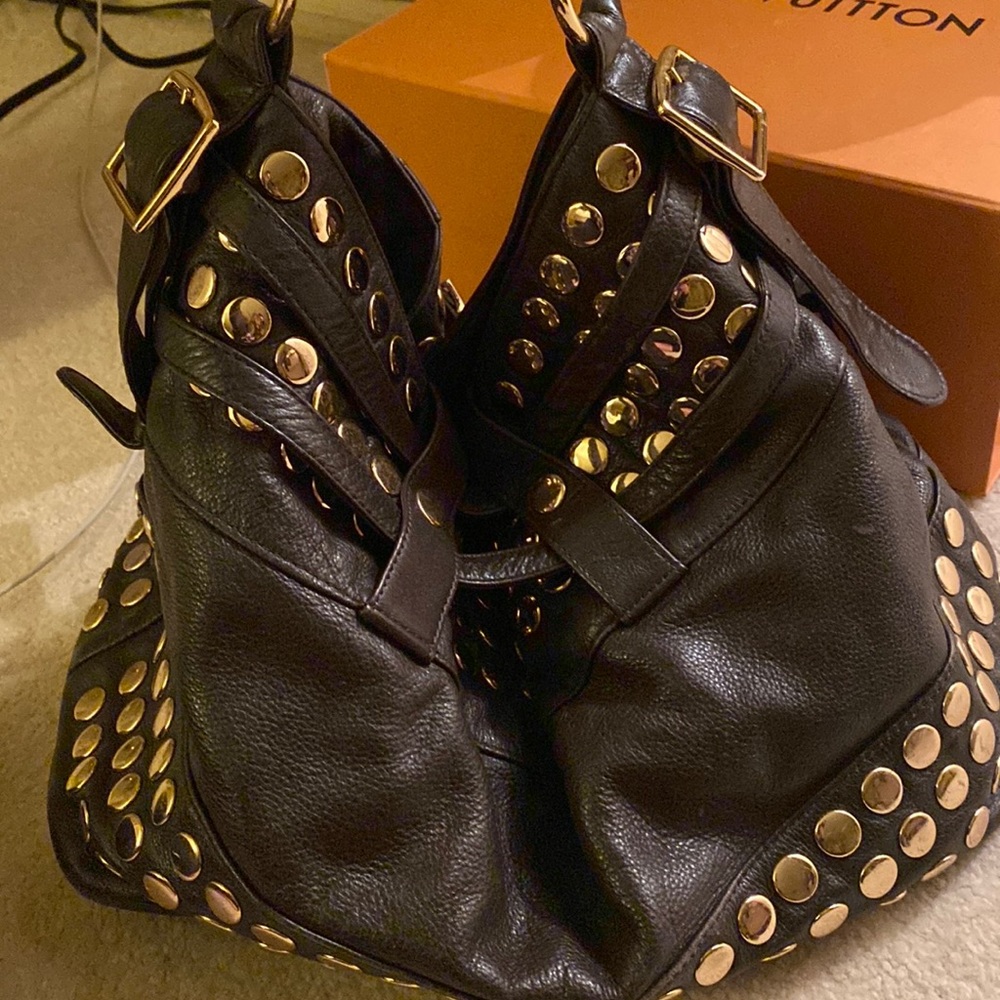 Rebecca Minkoff gold studded tote